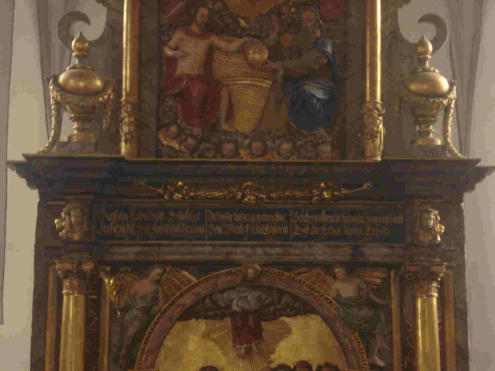 Darstadt Inschrift der Stifterin